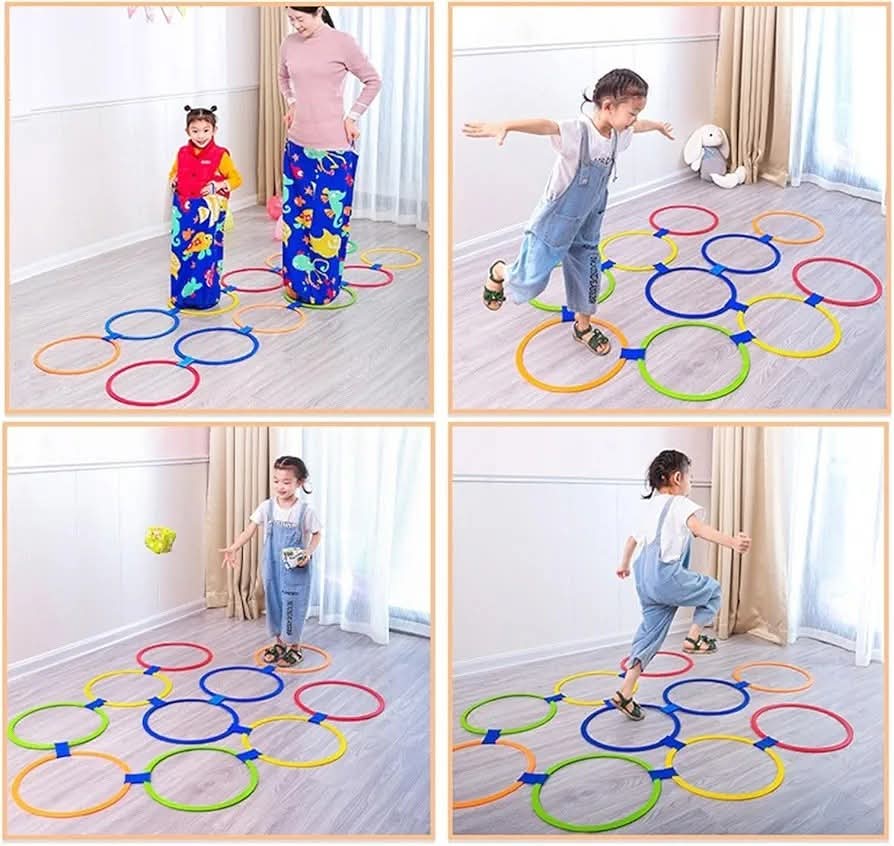 Jumping Rings Game Sports Toy Outdoor Playing Activity For Children And Kids photo 3