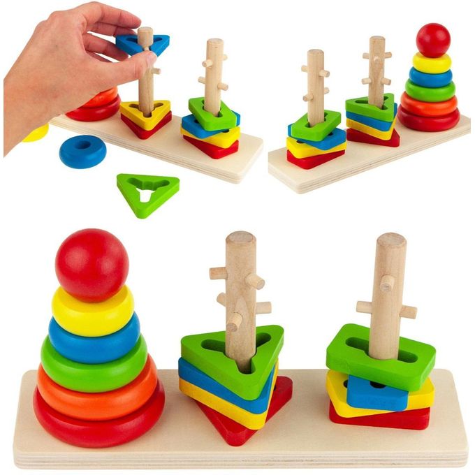 Rainbow Three Column Tower – Toyz Fun photo 2