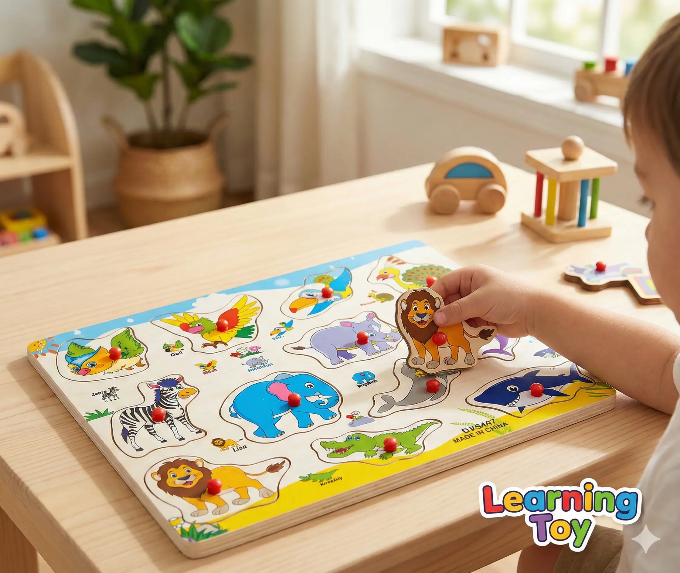 Jungle Animal Peg Puzzle