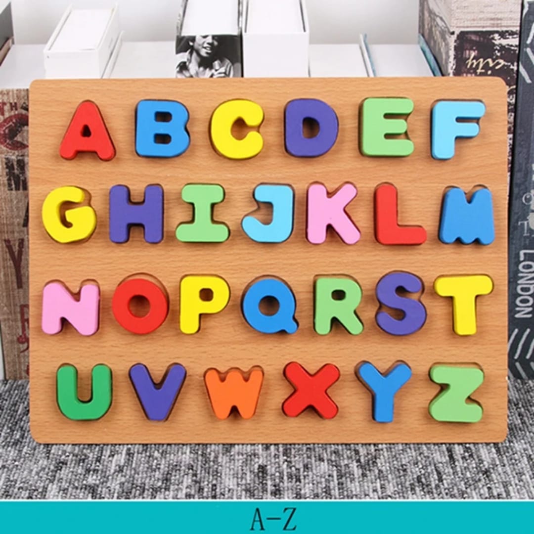 Wooden Abc puzzel