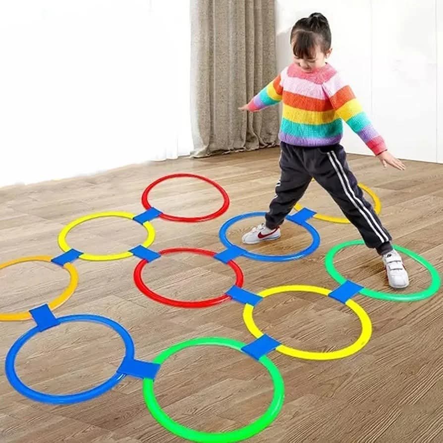 Jumping Rings Game Sports Toy Outdoor Playing Activity For Children And Kids