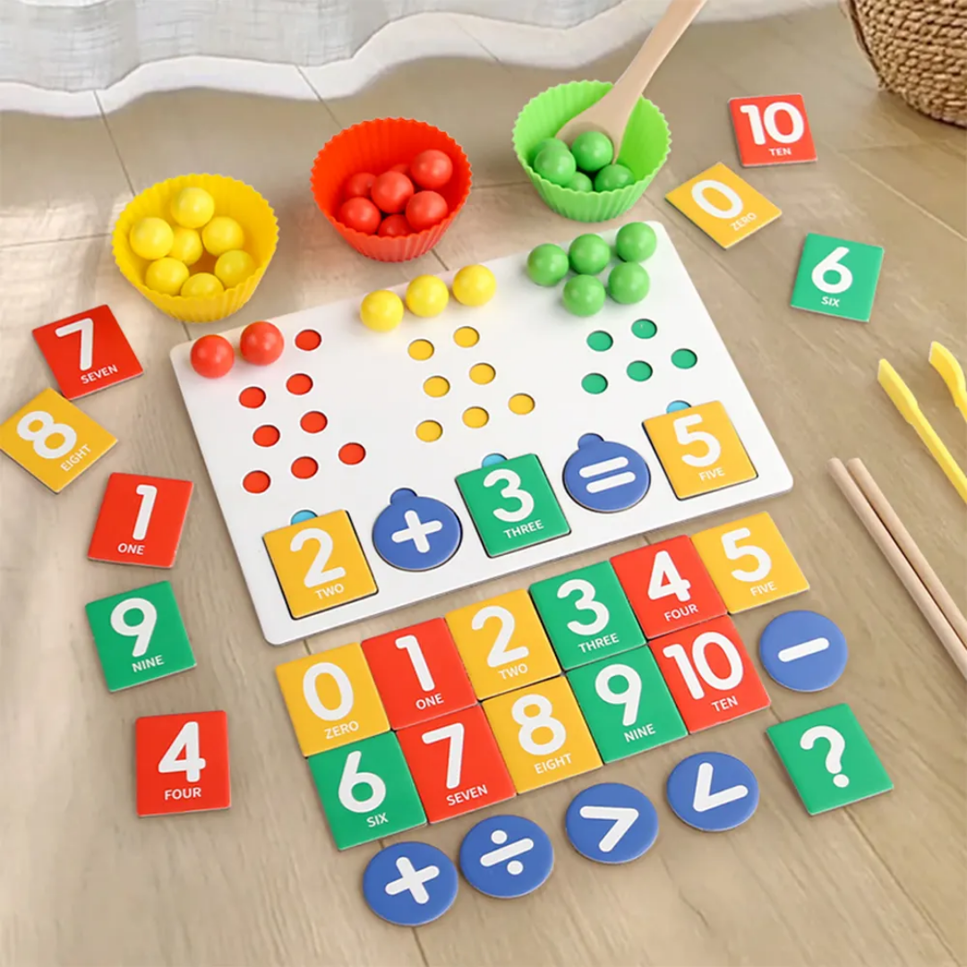 Montessori Clamp Beads Sorting Toy