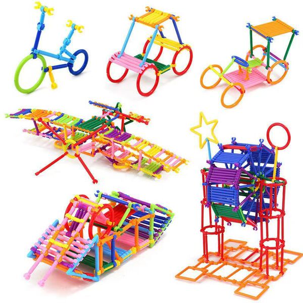 Smart Stick Building Blocks Toy Children's Magic Stick Spelling Illustration Boys and Girls Change Smart Magic Stick diy