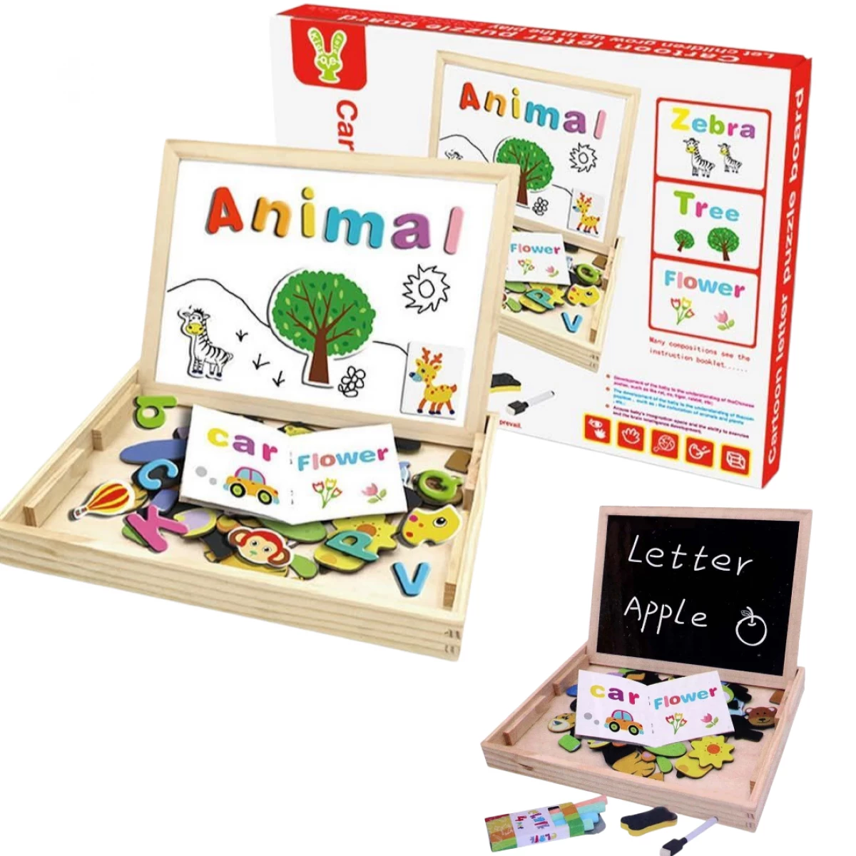 Magnetic Wooden Puzzle Box