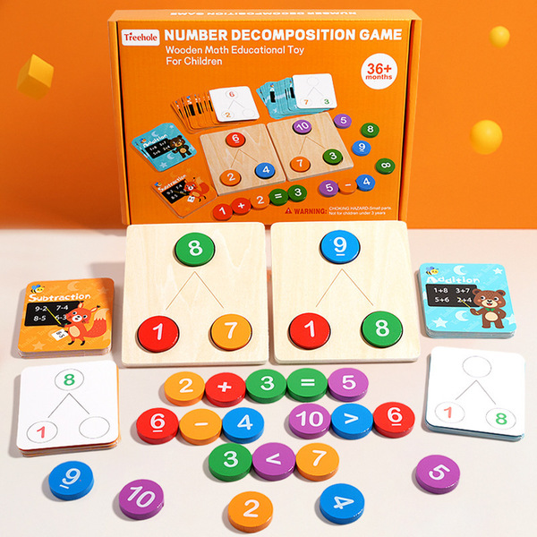Decomposition Arithmetic Montessori Toy Number Cognition Counting Toys