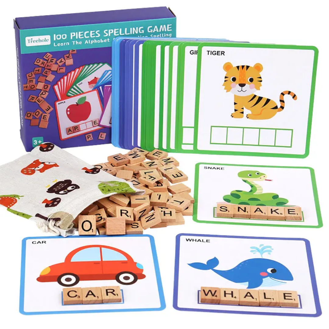 Wooden Word Spelling Battle Game